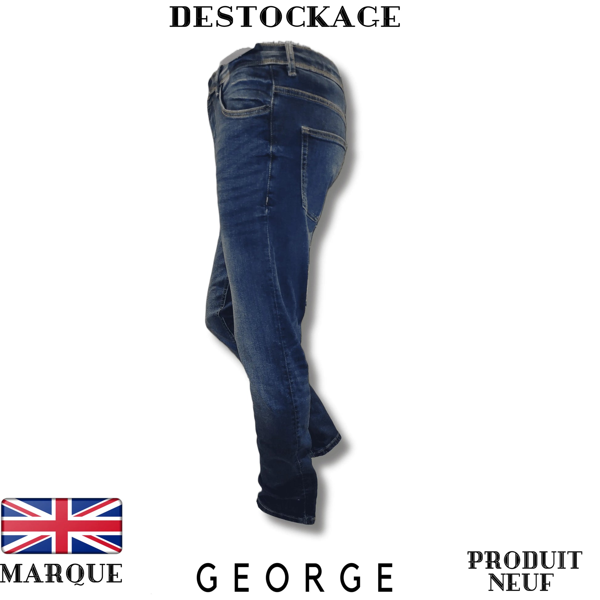 George Pantalon 2 poches avant et arrière Coupe Ajustée Fit 