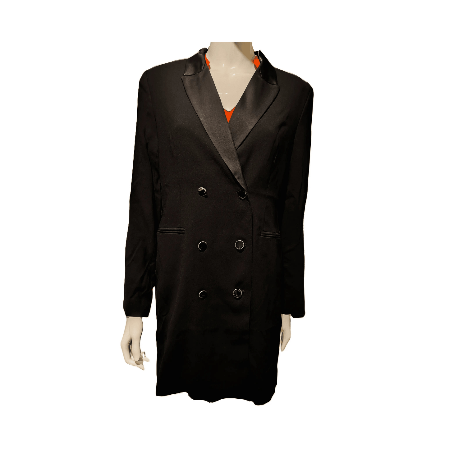 Camaïeu - Blazer - Noir - double boutonnage deux poches - Royal Déstockage™