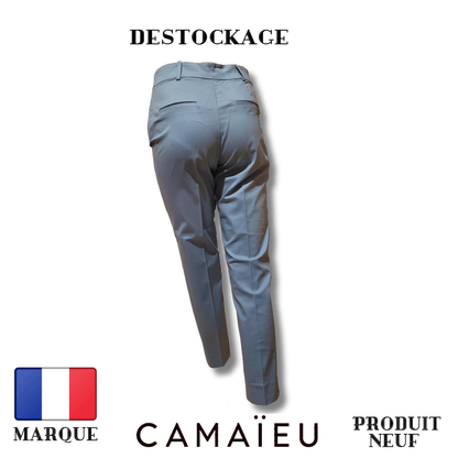 Camaïeu - Pantalon - Bleu Clair - Avec Fermeture éclair latérale - Royal Déstockage™