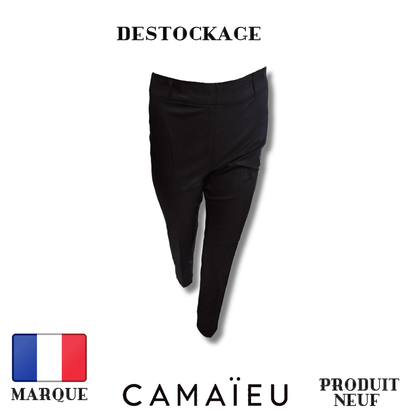 Camaïeu - Pantalon - Noir - Avec Fermeture éclair latérale - Royal Déstockage™