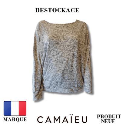 Camaïeu - Pull - Léger - Gris - Royal Déstockage™