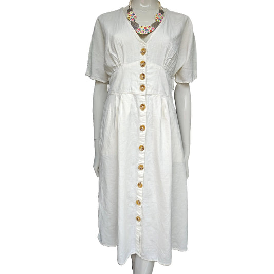 Camaïeu - Robe - Blanche Craie - Royal Déstockage™