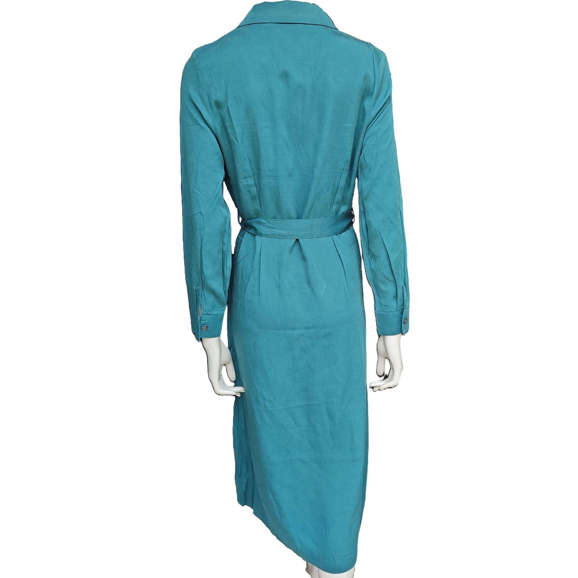 Camaïeu - Robe - Longue - Vert emeraude - Boutonnée - Royal Déstockage™