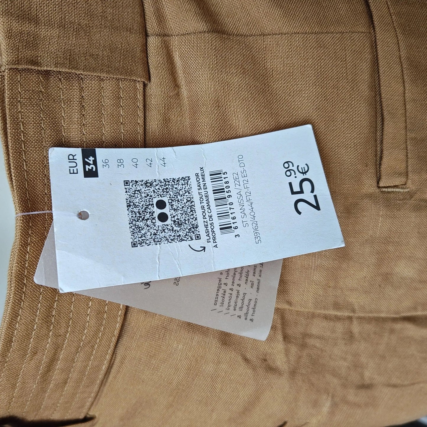 Camaieu - Short - Lin - Beige - Royal Déstockage™