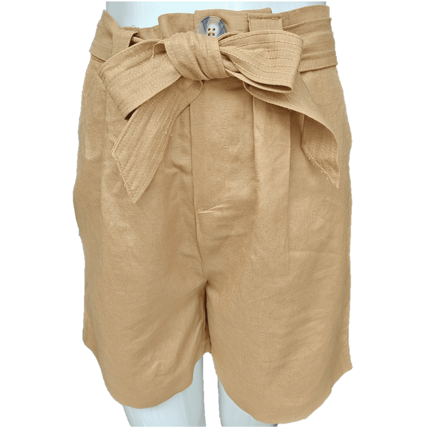 Camaieu - Short - Lin - Beige - Royal Déstockage™