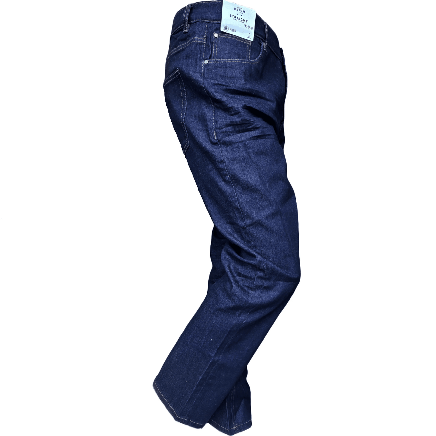 Jeans Bleu Marine George Coupe Droite Pour Homme - Royal Déstockage™