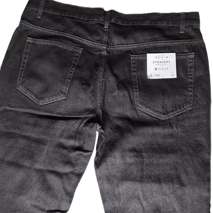 Jeans noir George coupe droite pour homme - Royal Déstockage™