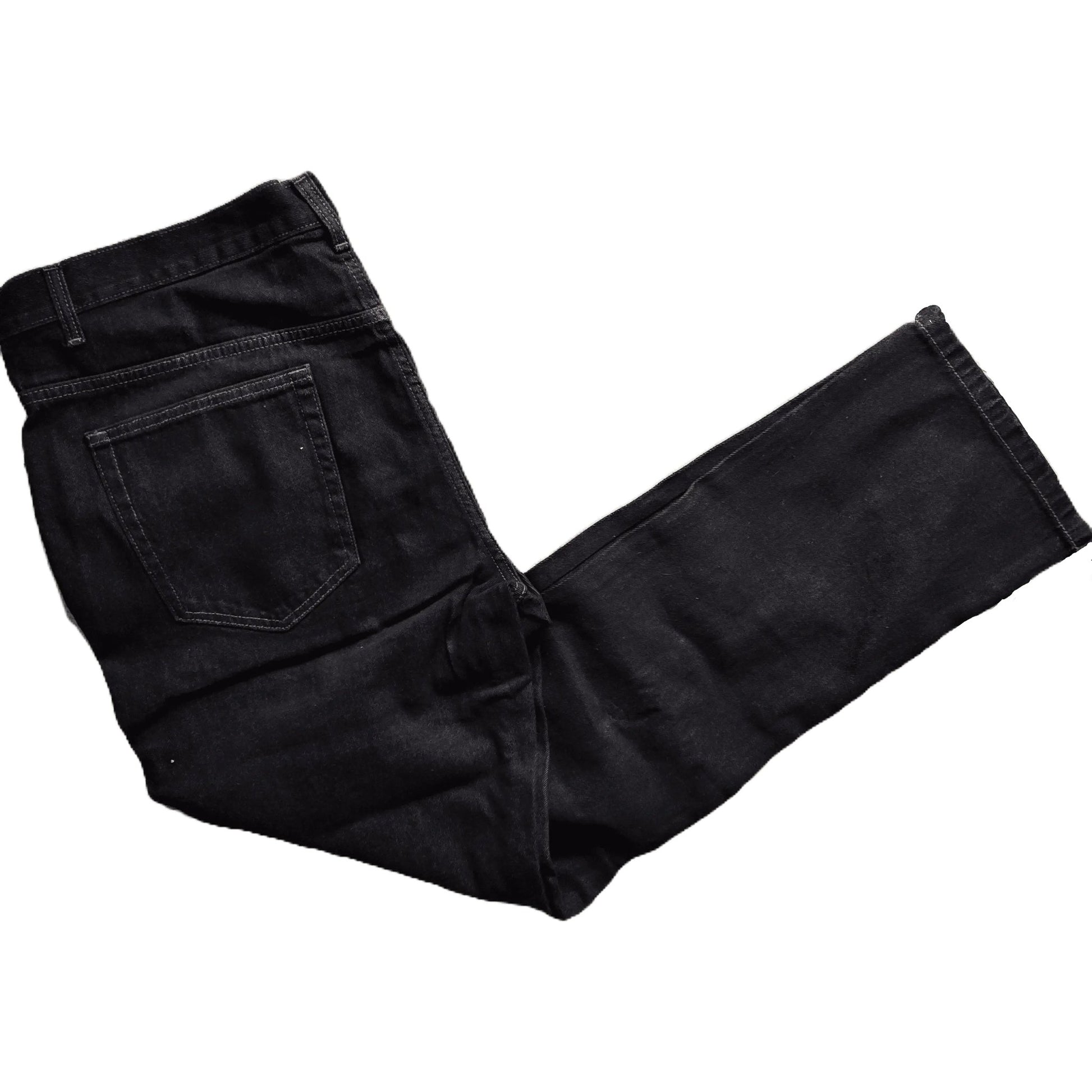 Jeans noir George coupe droite pour homme - Royal Déstockage™