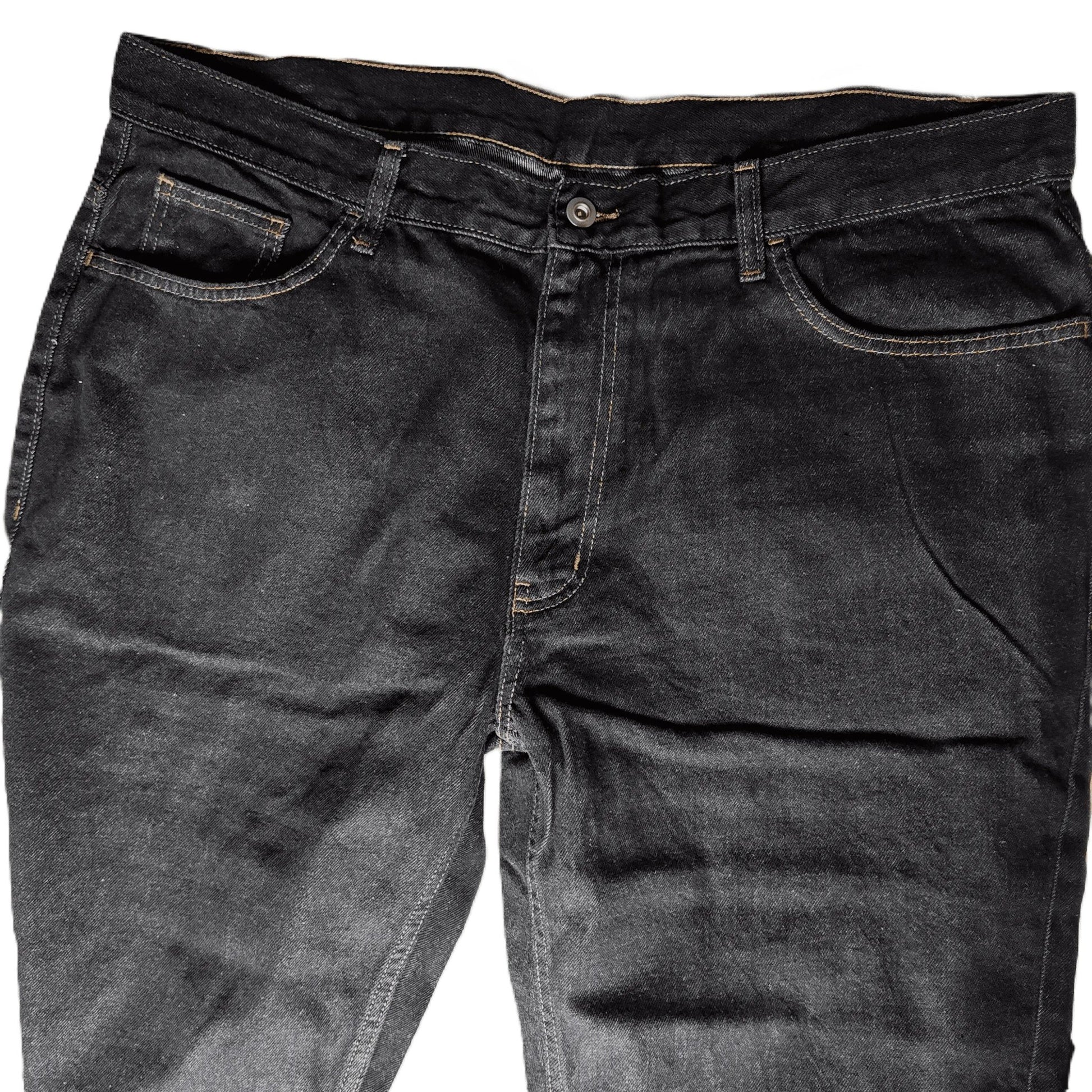 Jeans noir George coupe droite pour homme - Royal Déstockage™